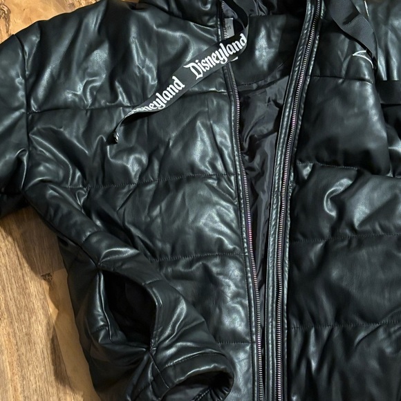 Disney Jacket Puffer Faux Zip Up Coat Hoodie Size XL - Picture 9 of 12